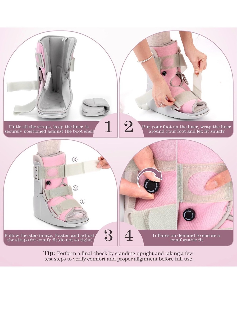 Amazon Pink CAM Walking Boot - Picture 3 of 16